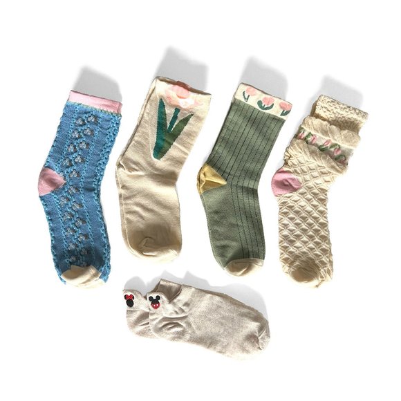 socks, 5 pair, ankle and no show - Picture 1 of 7